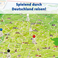 Ravensburger Family Game 26492 – Tour of Germany – rodinná klasika, věk 8+ – párty hra, Německo Cestování, desková hra až pro 6 hráčů, věk 8+