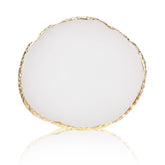 Maniküre Gemalt Palette Nail Art Palette Kunstharz Nagelkunst Nail Art Make up Paletten Nagelmalerei Display Fach Kosmetik Mischwerkzeuge (Weiß)