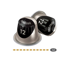 Jacobs Kaffeekapseln Espresso Ristretto, Intensität 12/12, 10 x 20 Getränke, Nespresso* kompatible Kaffee Kapseln, 200 Kapseln