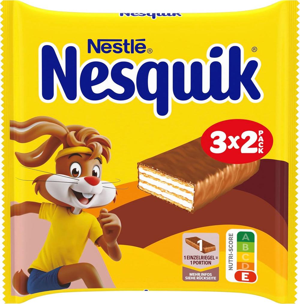 Nestlé Crunchy Waffle Delicious Mléčná čokoláda Vaflová tyčinka Multi Pack 1 balení (3x26g každý)