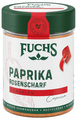 Fuchs Gewürze - Paprika rosenscharf gemahlen - schärfer Gesmack für Gulasch, Eintöpfe oder Gemüsegerichte - přírodní ingredience - 55 g v wiederverwendbarer, recyclebarer Dávka