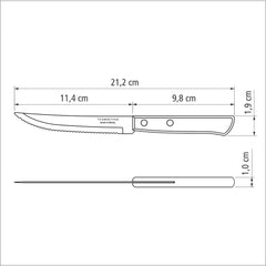 Tramontina 14dílná sada grilovacích příborů z nerezové oceli Sada grilovacích příborů na steaky Kuchyň Naty Shop