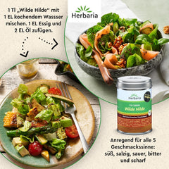 Herbaria Wilde Hilde bio 100g M-Dose-fertige Bio-Gewürzmischung - Saladgewürz für ausgefeilte Salade - mit erlesenen Ingredience - in nachhaltiger Aromaschutz-Dose