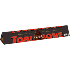 Toblerone Dark 20 X 100 grame, Ciocolată elvețiană neagră cu miere și nuga de migdale Bomboane de Ciocolata Naty Shop