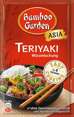 Bambusová zahrada - Teriyaki kořenící směs , Gewürzmischung für Teriyaki , Für 4 Porionen , Ohne Geschmackverstärker und Konservierungsstoffe , 1 x 25 g (Verpackungsdesign kann abweichen)