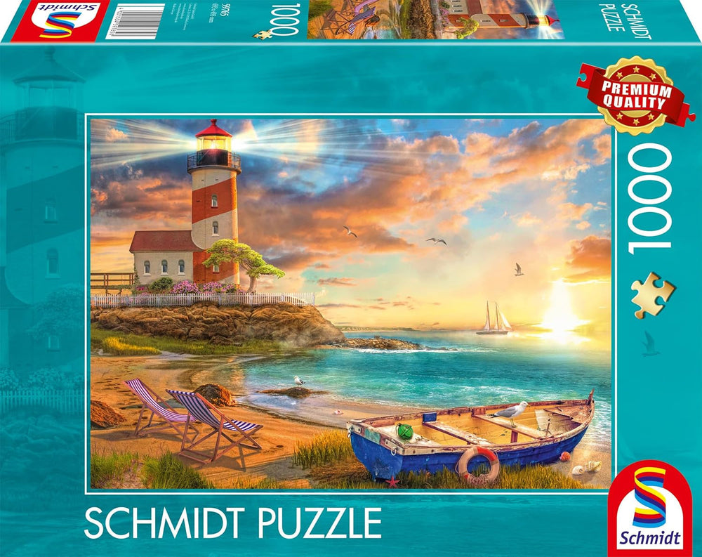 Schmidt Spiele 59765 Apus de soare în Golful Farului, puzzle jigsaw 1000 piese, colorat Puzzle Naty Shop Titlu implicit