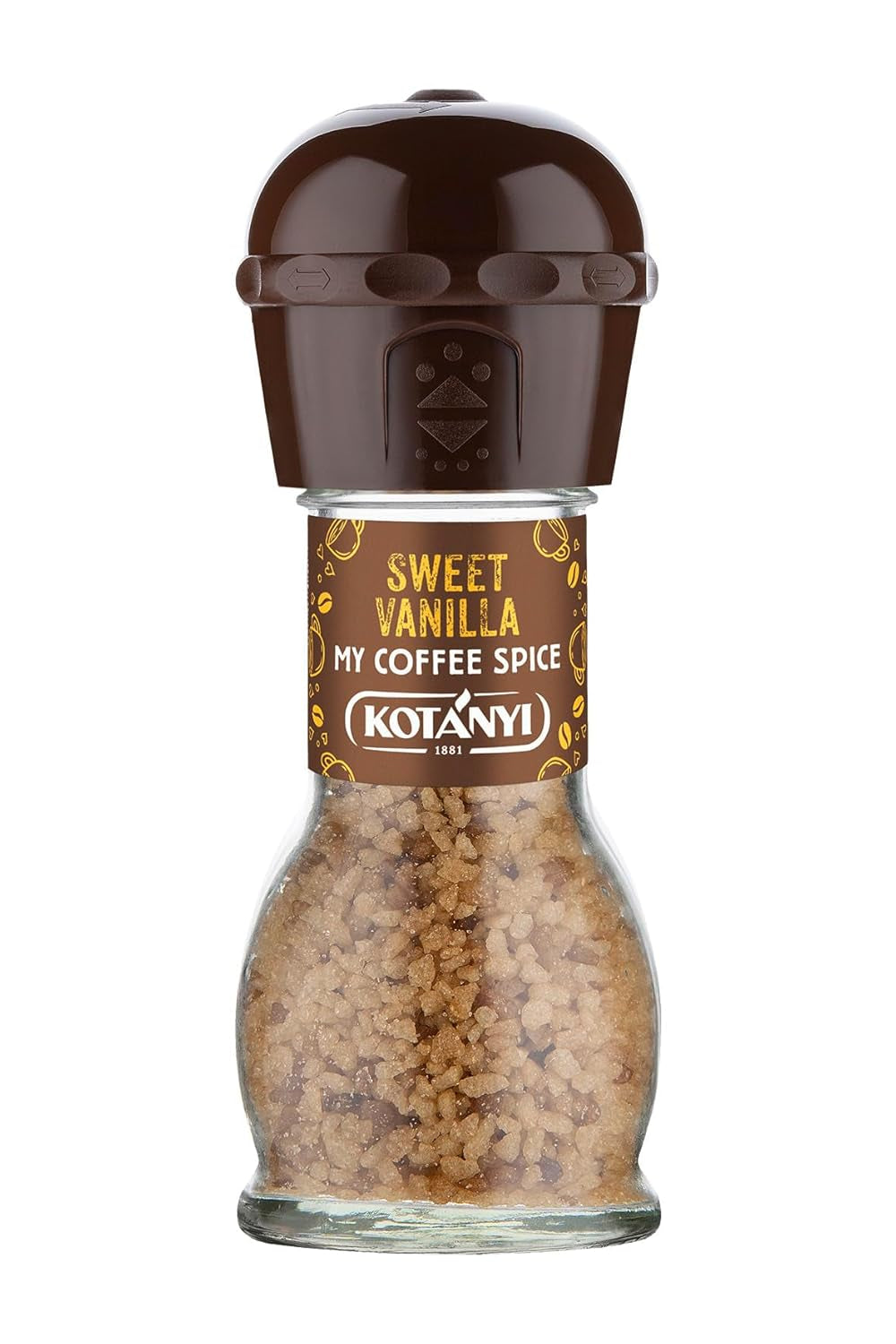 KOTÁNYI Vanilla Dream - charaktervoller Vanillegeschmack, Als Topping und Raffiniertes Kaffeegewürz, Mühle 53g