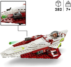 LEGO Star Wars Jedi Starfighter Obi-Wan Kenobi, Sestavitelná hračka s Taun We, Figurka droida a světelný meč, Sada Útok klonů 75333 Stavebnice Besuche den LEGO-Store