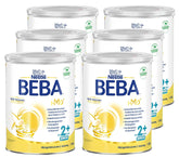 Băutură cu lapte BEBA Junior 2+ de la 2 ani, Cu HMO, Conținut de proteine adaptat vârstei, Numai lactoză, Fără ulei de palmier, Fără ulei de pește, Hrană pentru copii mici, Lapte praf pentru bebeluși, Pachet de 6 (6 x 800g)