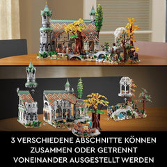 LEGO Icons The Lord Of The Rings: Rivendell – sbírka a výstavní sada pro dospělé s 15 jedinečnými minifigurkami včetně Gandalfa, Legolase, Aragorna a Froda, exkluzivně na Amazonu – 10316 stavebnic Besuche den LEGO-Store