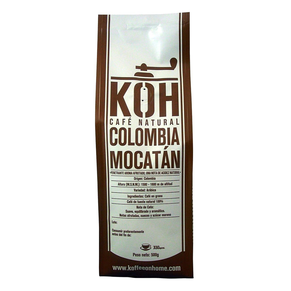Kaffee Kolumbien Mocatán – Ganze Bohnen – 100% Arabica – Natürlich geröstet – Fruchtiges Aroma – Single Origin Spezialität – 500g Kaffeegenuss