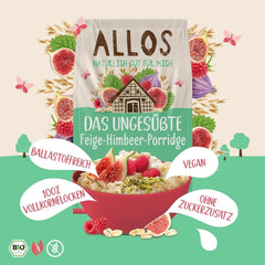 Allos Neslazená fíkovo-malinová kaše, Sada 6 x 500 gramů Cereálie Naty Shop