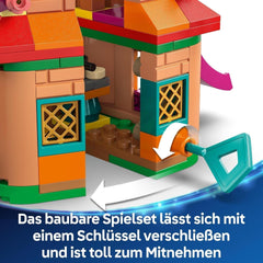 LEGO Ç€ Disney Encanto Mini House, stavebnice pro dívky od 5 let, fantasy hračka a stavebnice s panenkami Mirabel a Antonio Mini, figurkou Kapybary a klíčem 43261 Stavebnice Besuche den LEGO-Store