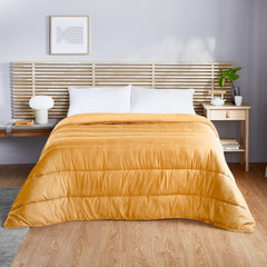 Pikolin Home - Oboustranná přikrývka 300 G - Dvoubarevná severská výplň - Do postele 90 - pohodlná, teplá, prodyšná, Sléz, 150 X 220 Cm Přikrývky a přikrývky Naty Shop