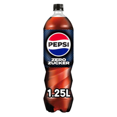 Pepsi Zero Sugar, Nealkoholický nápoj bez cukru, cola s kofeinem, sada 6 x 1,25 litrů Nealkoholické nápoje Naty Shop