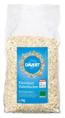 Davert Bioland Small Leaf Oatmeal 1kg – Vyrobeno z celých ovesných zrn, hodnotný celistvý produkt – Davert ve 100% bio kvalitě (1 x 1kg)