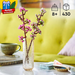LEGO Botanicals Cherry Blossoms - Umělé květiny ke stavění - Dekorace na stůl pro děti - Kytice na vystavení - Dárek pro ženy a muže od 8 let - Kolekce botaniky 40725 Stavebnice Besuche den LEGO-Store
