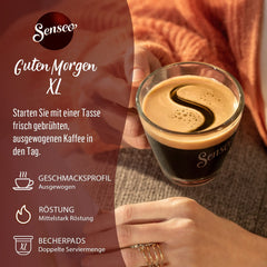 Senseo Pads Guten Morgen XL, 5 x 10 Getränke, 50 Kaffeepads