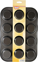 Dr. Oetker Muffinform 12-Er Mini Ø 7 cm, Cupcake Form Für Saftige Muffins, Muffinblech Mit Antihaftbeschichtung, Menge: 1 Stück Formy a pečicí plechy Naty Shop