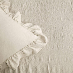 Luxusní sukně s volánkovým povlečením, 3dílná sada luxusního statku Elegantní okouzlující volánkový detail Nadčasový styl a klasický design Měkké a lehké postele a přikrývky s luxusním dekorem velikosti King