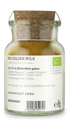 Ankerkraut Bio Golden Milk, Gewürz für goldene Milch, s kurkumou, Zimt a Ingwer, 75 g v korkové sklenici