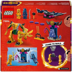 LEGO NINJAGO Arin's Battle Mech, hračka Ninja pro děti od 4 let S figurkami Vč. Arin s mini katanou, akčními figurkami a roboty, malý dárek pro chlapce a dívky 71804 Stavebnice Besuche den LEGO-Store
