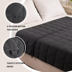 Good Nite Weighted deka pro dospělé Těžká deka pro klidné smysly Šedá 8 Kg 150 X 200 Cm Přikrývky a přikrývky Naty Shop