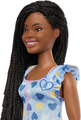 Panenka Barbie Fashionistas č. 229 with Down Syndrome in Heart Dress, vyvinuté ve spolupráci s National Down Syndrome Society, HYK14 Naty Shop Dolls