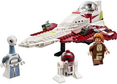 LEGO Star Wars Jedi Starfighter Obi-Wan Kenobi, Sestavitelná hračka s Taun We, Figurka droida a světelný meč, Sada Útok klonů 75333 Stavebnice Besuche den LEGO-Store
