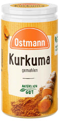 Ostmann Gewürze - Kurkuma gemahlen | Perfektes Gewürz für Curry- und Reisgerichte | Verleiht Gerichte eine goldgelbe Farbe | Přírodní ingredience | 40 g v Der Streudose