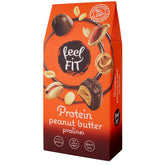 Feel FIT proteinové pralinky s arašídovým máslem ve vysoce kvalitní mléčné čokoládě, bez přidaného cukru, 17 % proteinu, bez lepku 66 g (1 balení)