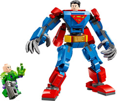 LEGO DC Superman Mech vs. Lex Luthor – Hračka superhrdiny se 2 minifigurkami – Sestavitelná akční figurka s pohyblivými pažemi, nohama a prsty – Dárek pro chlapce a dívky Věk 6+ 76302 Stavebnice Besuche den LEGO-Store