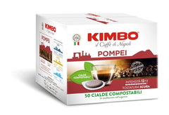 , Le Meraviglie del Gusto Pompei, 50 Kaffeepads, Starke und Entschlossene Mischung, Intensität 12/13, Dunkle Röstung, 1 Packung mit 50 Pads