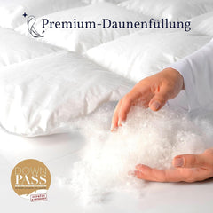 Nordic Paradise - Pohodlná přikrývka - 50% německé kachní peří - Teplá zimní přikrývka - 200X200 Cm Přikrývky a přikrývky Naty Shop