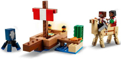 LEGO Minecraft Plavba pirátskou lodí Oliheň a velbloud Postava piráta Hračka na stavbu lodi Dárek pro chlapce a dívky 8 let 21259 Stavebnice Besuche den LEGO-Store
