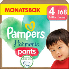 Pampers Harmonie scutece Pants Baby, mărimea 4 (9Kg-15Kg), 168 scutece Mama si Copilul Naty Shop