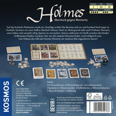 KOSMOS 692766 Holmes - Sherlock vs. Moriarty, hra pro dva hráče, hra Sherlock Holmes, desková hra přesně pro 2 hráče od 10 let, strategická hra