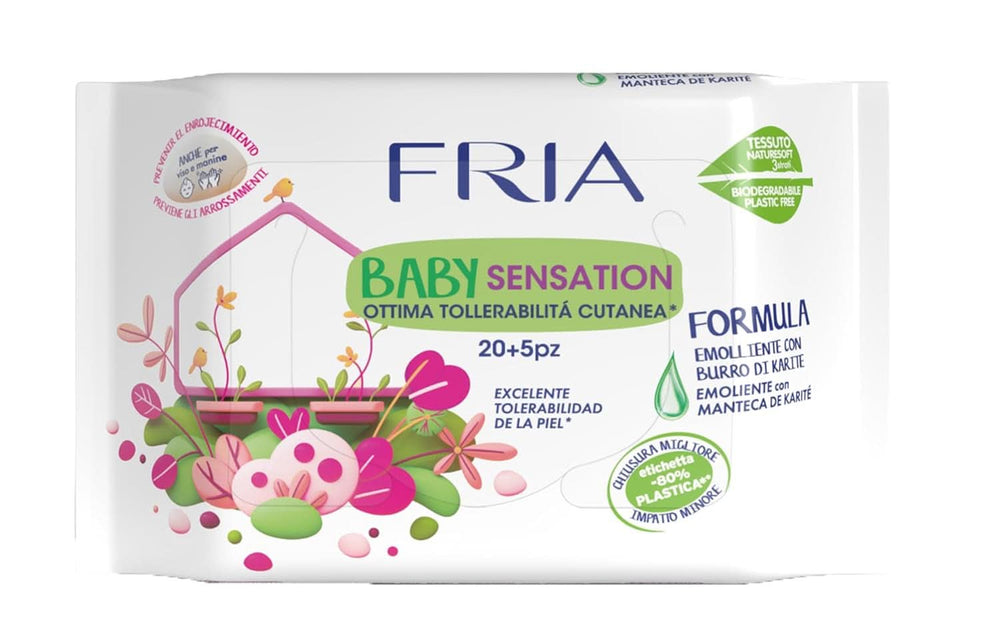 Fria Baby Sensation čistící ubrousky Baby Wet Wipes Naty Shop