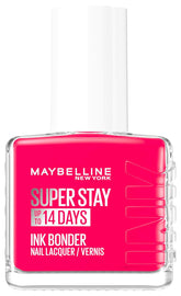 Maybelline New York Super Stay Ink Bonder 180 Rose Fuchsia - dlouhotrvající lak na nehty pro pevné nehty a intenzivní barvu, 12,3 ml