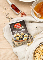 Bamboo Garden - Sushi Sesame Mix, Ideální pro přípravu sushi všeho druhu, vynikající také jako Topping k různým pokrmům, v müsli nebo kaši, 1 x 50 g