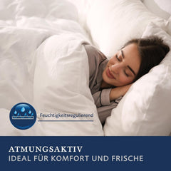 Billerbeck Vanessa Superlight přikrývka - letní přikrývka - 155 X 220 Cm - bavlněná přikrývka, chladivá přikrývka, lehká letní přikrývka - 100% bavlna, bílá Přikrývky a přikrývky Naty Shop