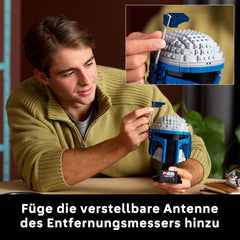 LEGO Star Wars 75408 Helma Jango Fett - Mandalorian Bauset für Erwachsene - Modell mit Ständer, Namesschild and Verstellbarer Antenna - Geschenk für Fans von Angriff der Klonkrieger