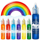 Colorant alimentar liposolubil - Colorant alimentar pe bază de ulei în culorile curcubeului pentru ciocolată, dulciuri, prăjituri, copt - Colorant alimentar concentrat pentru decorarea torturilor, cremă de unt, fondant - 12g fiecare