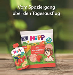 HiPP Bio Quetschie Mango-Banane in Apfel mit Karotte (8 x 100g), ab 1 Jahr, Frucht- und Gemüsepüree, ohne Zuckerzusatz, vegan, in bester Bio-Qualität