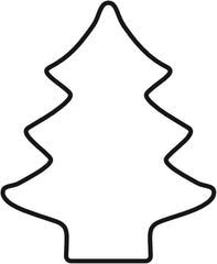 Formă de turtă dulce originală Kaiser, formă de brad de Crăciun, 13 x 9 x 2,5 cm, oțel inoxidabil, tăiere ușoară și precisă, manevrare sigură și confortabilă, negru