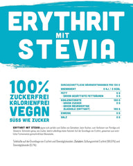 Erythritol + Stévie Přírodní náhražka cukru bez kalorií 1:1, 1 kg Sladidla Naty Shop
