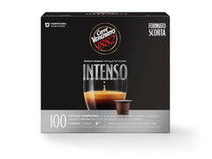 Caffè Vergnano 1882 - Èspresso Kompostierbare Kaffeekapseln , Kompatible Mit Nespresso, Intenso (Intensiv) - Packung Enthält 100 Kapseln