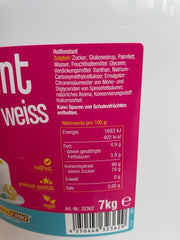 DECOCINO fondant alb - pachet valoric de 7 kilograme - ideal pentru decorarea prăjiturilor, tartelor, cake pops - vegan și fără lactoză Pasta de zahar Naty Shop