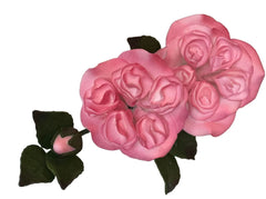 Decoratiune comestibila din zahar, Crenguta Tea Roses Nati Shop