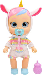 CRY Babies Dreamy Interaktive Puppe Hilf Dreamy bei ersten Schritten – sie gibt über 10 Laute and Reaktionen von Sich and cann leuchtende LED-Tränen weinen. Kinder ab 3 Jahren.